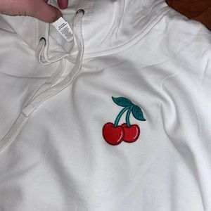 Lana Del Rey Cherry Hoodie sweatshirt embroidered Never Worn Unisex XL RARE